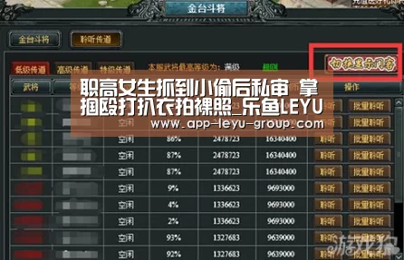 职高女生抓到小偷后私审   掌掴殴打扒衣拍裸照_乐鱼LEYU